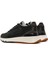 Erkek Siyah Bağcıklı Deri Casual Sneaker 25SFD612018 5