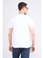4044 Erkek Bisiklet Yaka Baskılı Regular Ottoman T-Shirt Beyaz 4