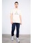 Çetinkaya Mentality 3959 Bisiklet Yaka Penye Regular Baskılı Tshirt Vizon 2