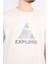Çetinkaya Mentality 3959 Bisiklet Yaka Penye Regular Baskılı Tshirt Vizon 3
