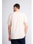 Çetinkaya Mentality 3959 Bisiklet Yaka Penye Regular Baskılı Tshirt Vizon 4