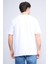Çetinkaya Mentality 3400 Erkek Bisiklet Yaka Regular Baskılı T-Shirt Beyaz 4