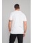 2742-L Erkek Polo Yaka Pike T-Shirt Beyaz %100 Pamuk 4