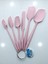 6 Parça Silikon Set Büyük Boy Pudra Pembe 1