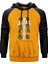 Black Sabbath Skull Sarı Renk Reglan Kol Kapşonlu Sweatshirt 1