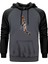 Micheal Jordan Attempt Gri Renk Reglan Kol Kapşonlu Sweatshirt 1