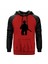 John Wick Chapter 4 Black And White Kırmızı Renk Reglan Kol Kapşonlu Sweatshirt 1