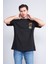 Çetinkaya Chester Polo 3847 Bisiklet Yaka Penye Regular Baskılı T-Shirt Siyah 1