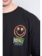 Çetinkaya Chester Polo 3847 Bisiklet Yaka Penye Regular Baskılı T-Shirt Siyah 3