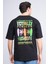 Çetinkaya Chester Polo 3847 Bisiklet Yaka Penye Regular Baskılı T-Shirt Siyah 4