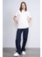 Çetinkaya Fithit 8344 Bayan Bisiklet Yaka 30/1 Penye Regular T-Shirt Koyu Krem 2