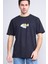 Çetinkaya Chester Polo 3834 Bisiklet Yaka 30/1 Penye Regular Baskılı T-Shirt Lacivert 1