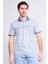 4092 Erkek Polo Yaka Penye Pike T-Shirt Lacivert 1