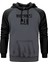 Muhammed Ali Black Text Gri Renk Reglan Kol Kapşonlu Sweatshirt 1