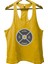 Dumbell Sarı Gym Fitness Tank Top Sporcu Atleti 1