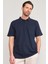 Çetinkaya Mentality 3140 Polo Yaka Penye Pike Cepli Regular T-Shirt Lacivert 1