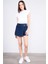Çetinkaya Fithit 3266A Bayan Bisiklet Yaka 30/1 Likralı Süprem Crop T-Shirt Beyaz 2