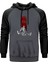 God Of War Kratos Logo Gri Renk Reglan Kol Kapşonlu Sweatshirt 1