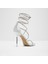 Caladonıa Sandalet Yüksek Topuklu Sandalet;abiye Sandalet - Gümüş 2