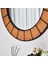 Terra Yuvarlak Dekoratif Duvar Salon Konsol Banyo Aynası 2