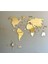 Gold 2d Dünya Haritası World Map Gold Pleksi Harita 5