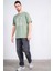 Çetinkaya Mentality 3697 Bisiklet Yaka Penye Regular Baskılı T-Shirt Haki 2
