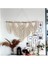 Makrome Macrame Duvar Süsü Süs Ekru Ip Dekoratif Tasarım 1