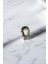 Metal Çizgi Dokulu Oval Broş 1