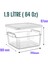 gsp-2 Polikarbon Plastik Saklama Kabı.Cam Gibi Şeffaf ,kırılmaz,çizilmez,polikarbon Plastikten,profesyonel Mutfaklar Için 1.9 Litre ( 64 Oz ) Kapaklı Saklama Kabı. 1
