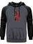 Gta Robber In Red Suit Man Gri Renk Reglan Kol Kapşonlu Sweatshirt 1