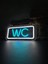 'wc' Işıklı Neon LED Dekoratif Duvar Yazısı Tabelası (25X12CM) 3