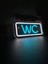 'wc' Işıklı Neon LED Dekoratif Duvar Yazısı Tabelası (25X12CM) 4