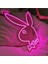 Neon LED Playboy Tavşan Dekoratif Duvar Aydınlatması ve Aksesuar Açma Kapama Özellikli 40 x 30 cm 1