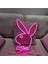 Neon LED Playboy Tavşan Dekoratif Duvar Aydınlatması ve Aksesuar Açma Kapama Özellikli 40 x 30 cm 2