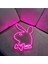 Neon LED Playboy Tavşan Dekoratif Duvar Aydınlatması ve Aksesuar Açma Kapama Özellikli 40 x 30 cm 3