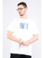 Çetinkaya Mentality 3719 Bisiklet Yaka Penye Regular Baskılı T-Shirt Krem 1