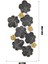Doreart Black Bougainvillea Metal Duvar Tablosu, Ev Ofis Duvar Panosu CH114-1 3