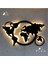 LED Işıklı Dekoratif World Map Tablo 1
