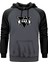 Gta Five Black Logo Gri Renk Reglan Kol Kapşonlu Sweatshirt 1