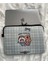 Kawaii Ekose Ribbon Notebook Laptop Tablet Kılıfı Evrak Seyahat Düzenleyici Çok Amaçlı Çanta Hediye 1