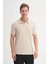 Polo Yaka Bej Erkek T-Shirt 4204 2