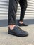 JY165 Elite Bağcıklı Cilt Erkek Günlük Sneaker Ayakkabı Cst - Siyah 1