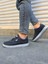 JY0118 Rex Bağcıklı Keten Kumaş Erkek Günlük Sneaker Ayakkabı Kgt - Füme 3