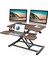 Yükseklik Ayarlı 80 cm Çalışma Masası Dönüştürücü, Laptop ve Çift Monitörler Için 1