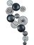Doreart Bronte Metal Duvar Tablosu, Ev Ofis Duvar Panosu (Gri) 2