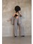 Kadın Bürümcük Kumaş Ikili Pantalon Tunik Takım 1