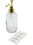 Yuvarlak Şeffaf Cam Sıvı Sabunluk 500ML (3791) 1