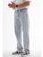 Erkek Baggy Fit Likrasız Rahat Kesim %100 Pamuk Loose Jean Kot Pantolon 3