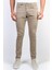 Erkek Bej Slim Fit Esnek Likralı Jean Kot Pantolon HLTHE001966 2
