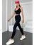 Kadın Blue Black Süper Skinny Fit Esnek Likralı Yüksek Bel Denim Jean Kot Pantolon Hltjennie-Blue Black-K 2